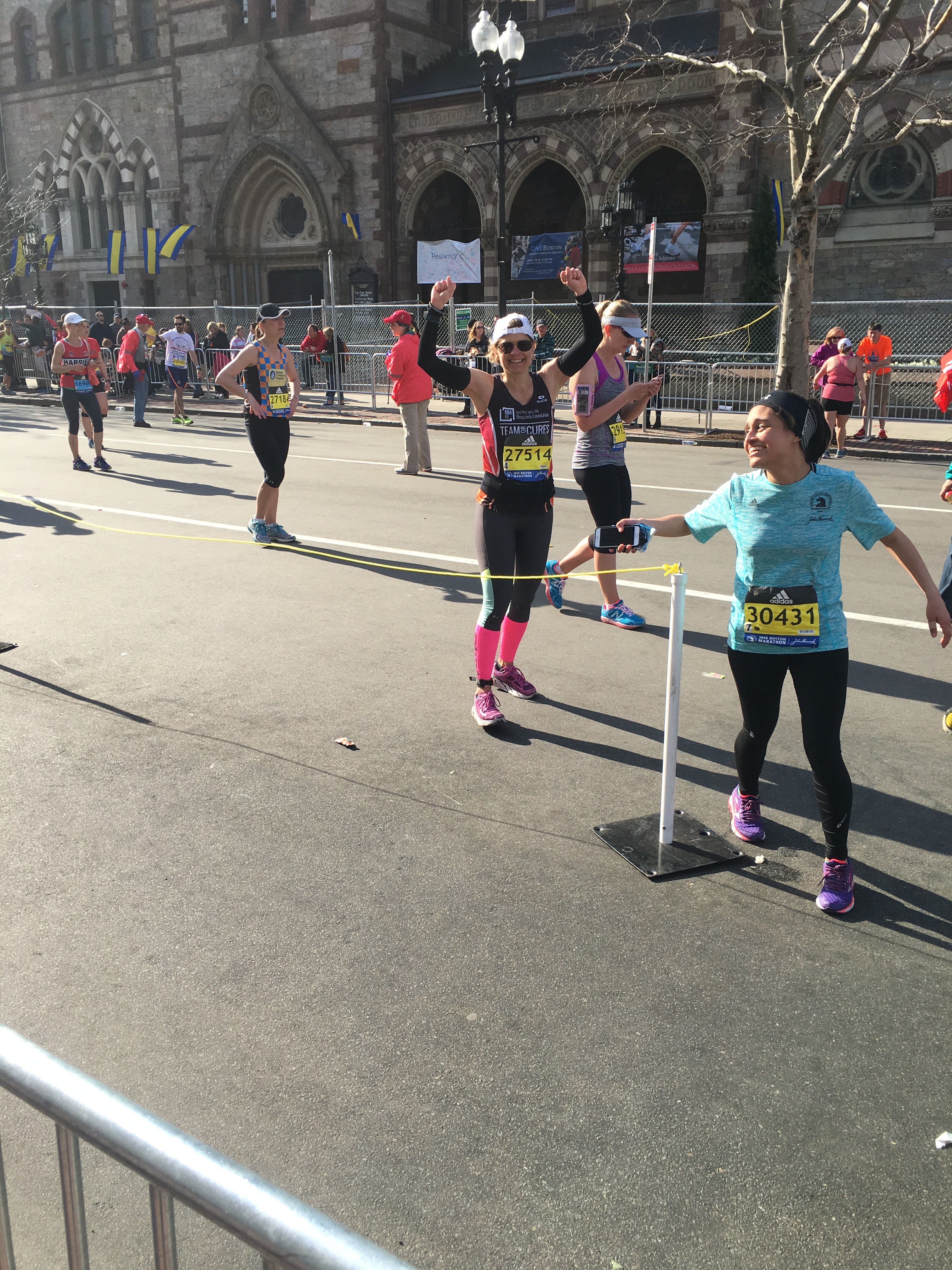 Michelle's Boston Marathon 2016 Finish